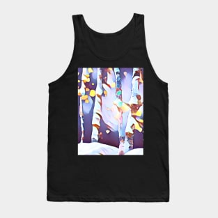 Snowy Aspen Trees in the Mountains Tank Top
